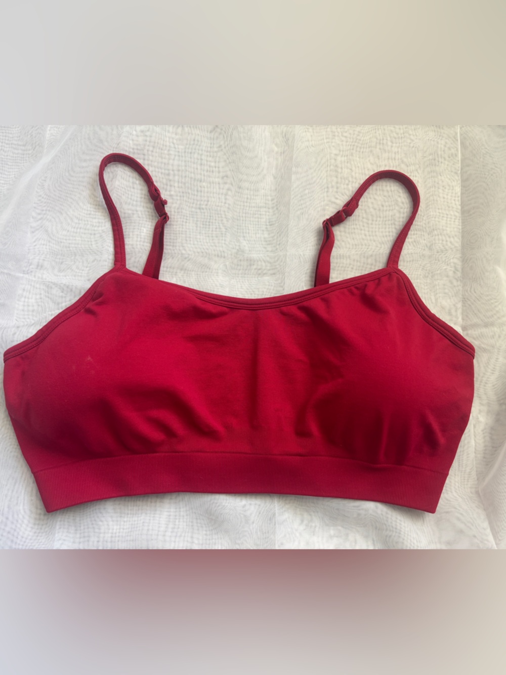 Athleta Candy Apple Red Sports Bra - Large